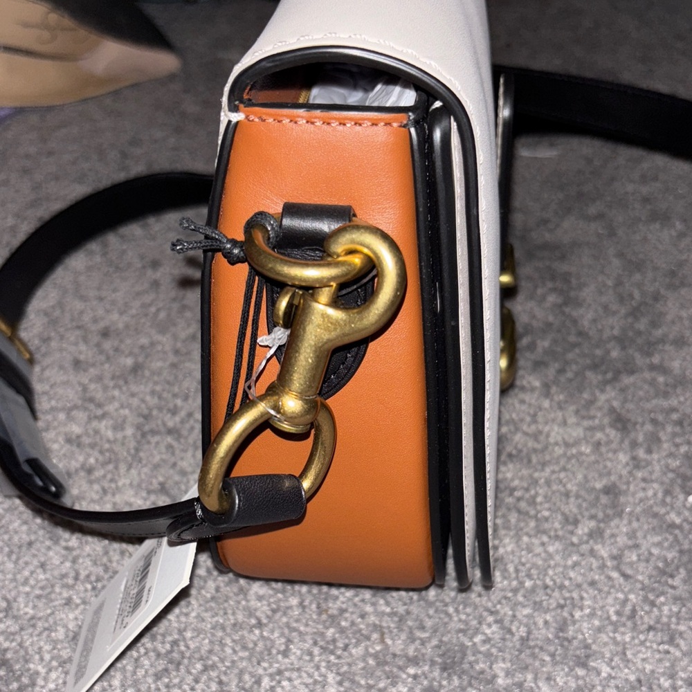 Coach Cream and Brown Crossbody Bag - Picture 2 of 9